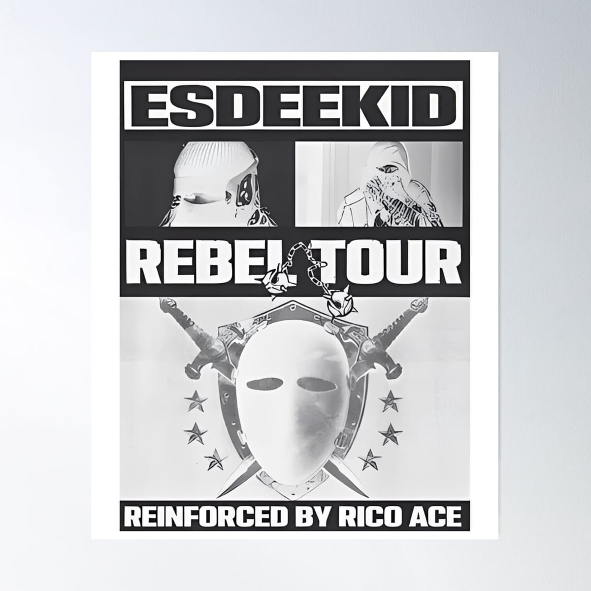 Uk Rapper Esdeekid - Esdeekid - Rebel Esdeekid, 90's Rap Poster