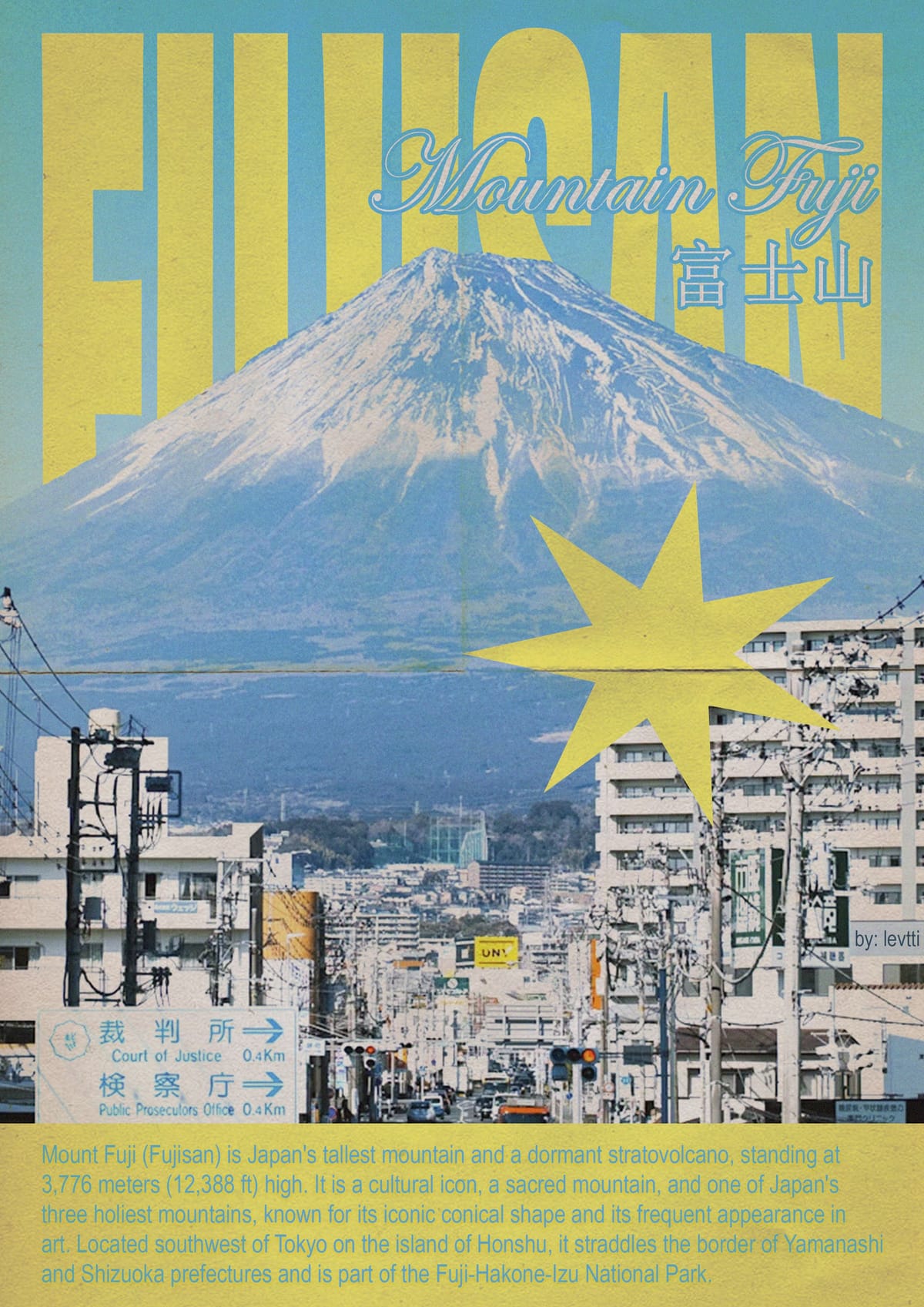 mountain fuji poster