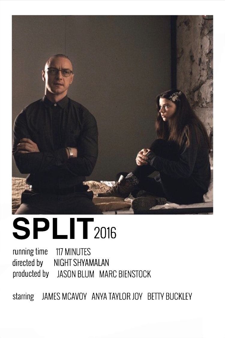 Split minimalist poster