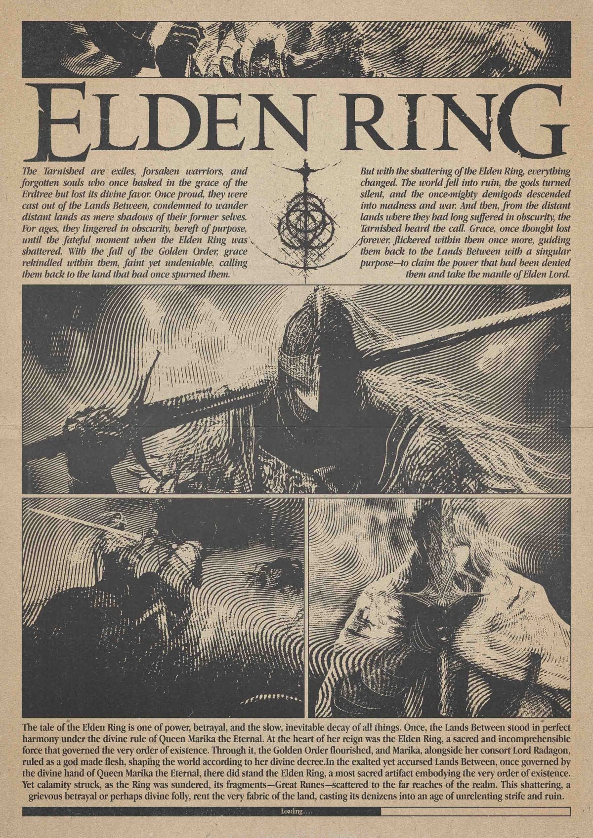 Elden Ring | Poster Design | T-shirt Design | Graphic Design
