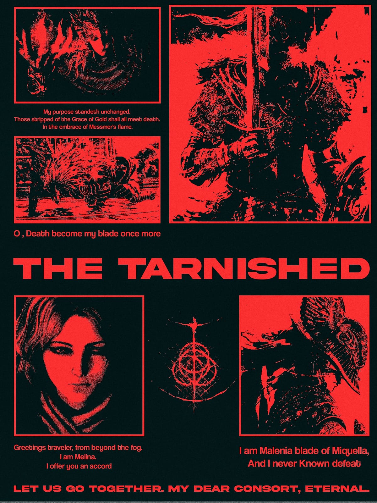 Elden Ring Brutalism poster