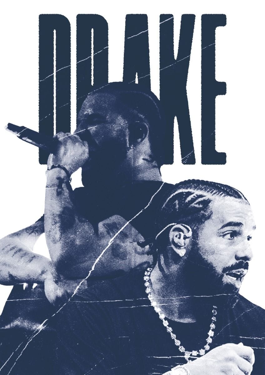 Drake It's All A Blur Poster Iphone Wallpaper