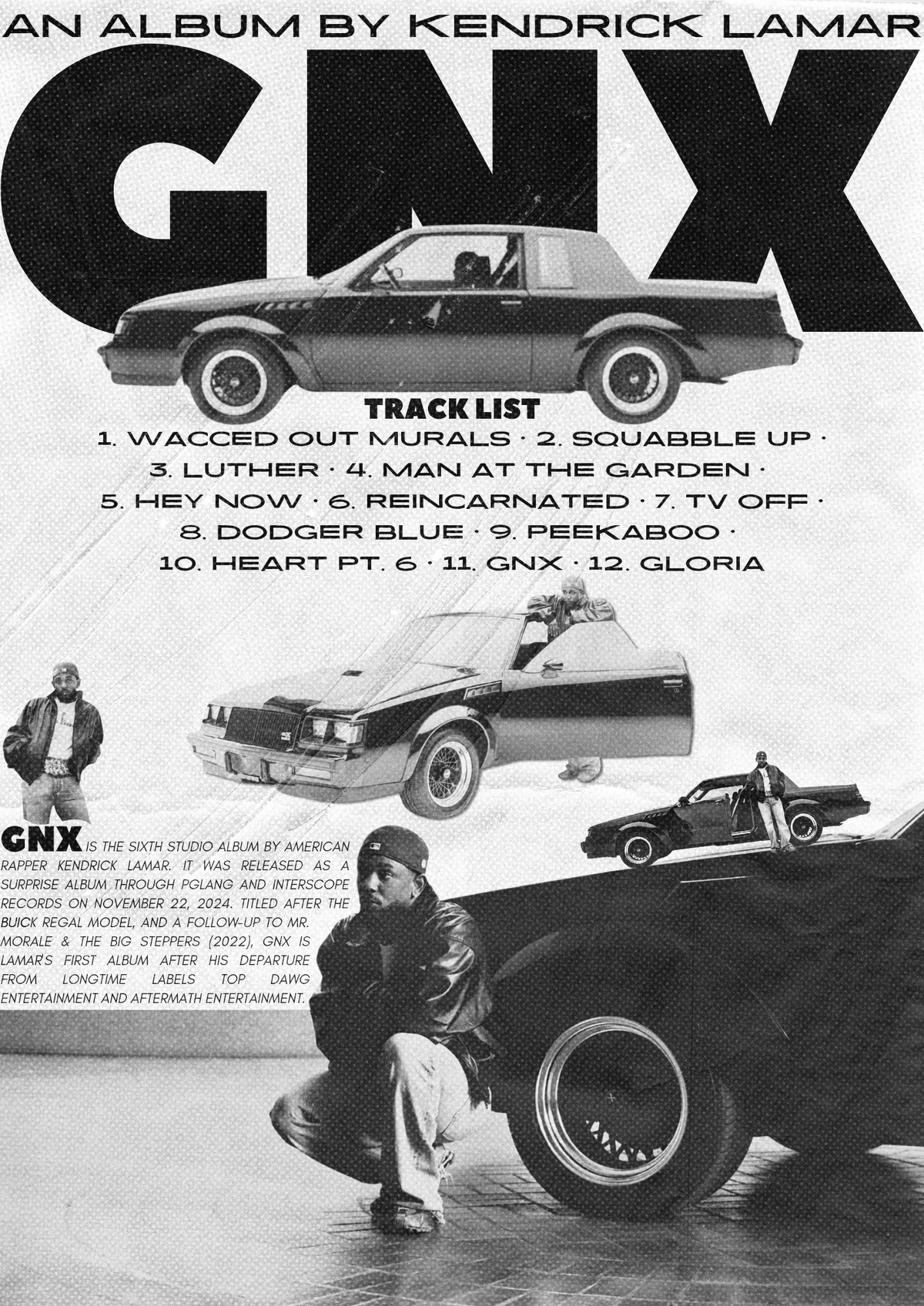 GNX by Kendrick Lamar Poster