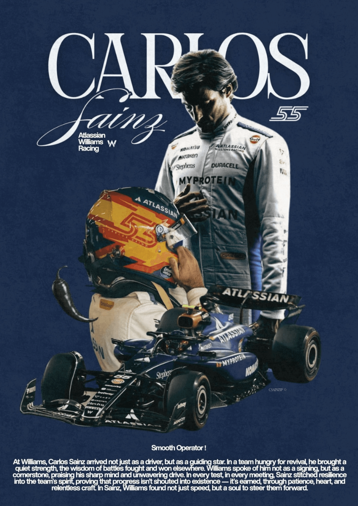 carlos sainz poster