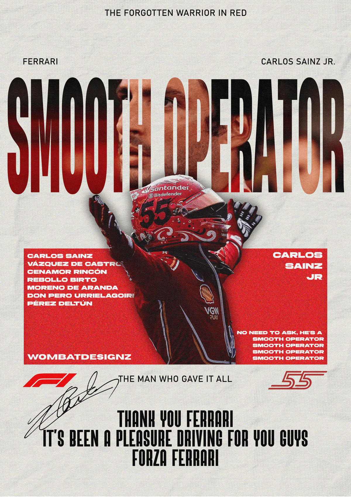 Smooth Operator | Carlos Sainz Jr. | Adieu Ferrari