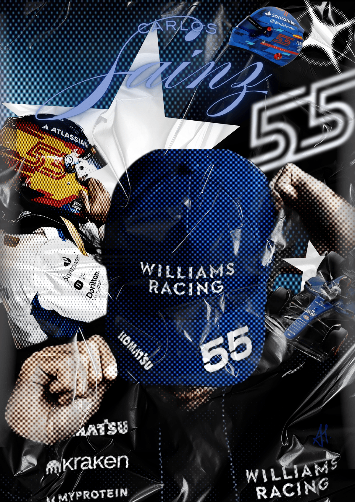 Carlos Sainz -  Williams Era poster