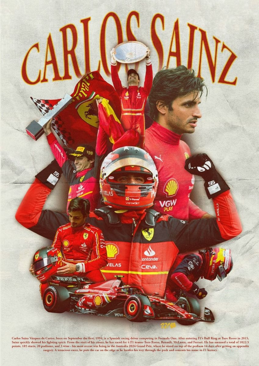 Carlos Sainz poster