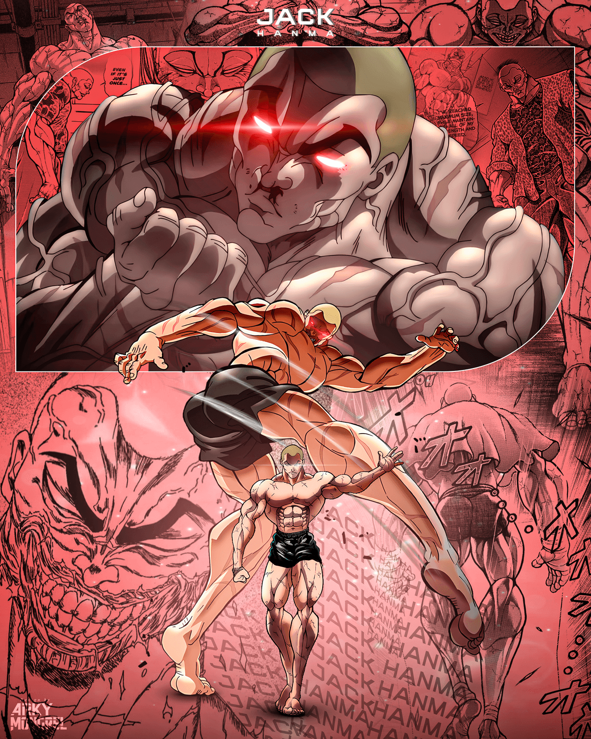 Jack Hanma - Baki The Champion | Poster Design