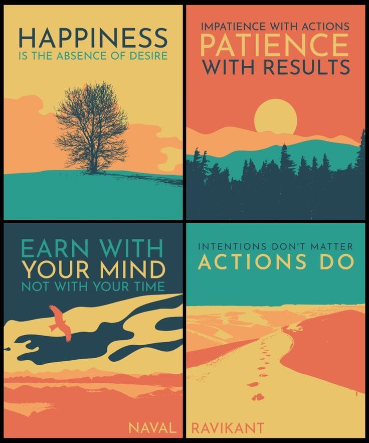 Inspirational Quotes Naval Ravikant Poster