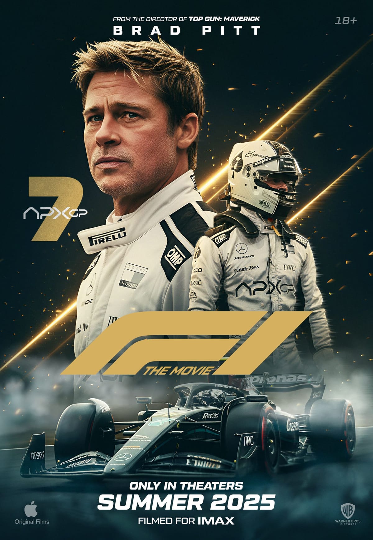🏎 “F1: The Movie” — постер с Брэдом Питтом