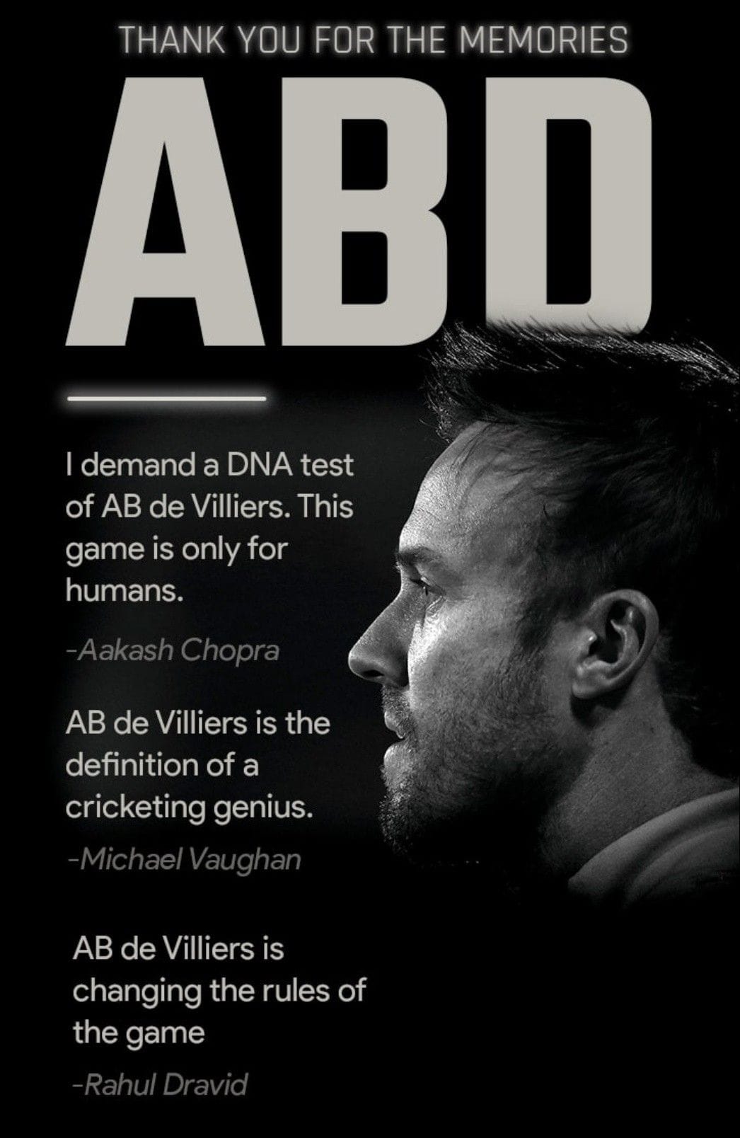 AB de Villiers poster