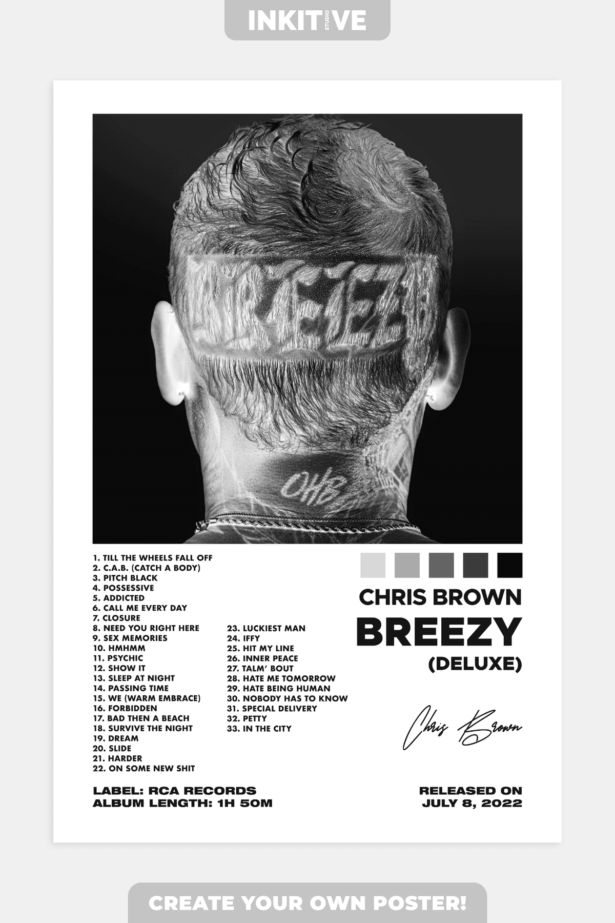 Chris Brown - Breezy Poster