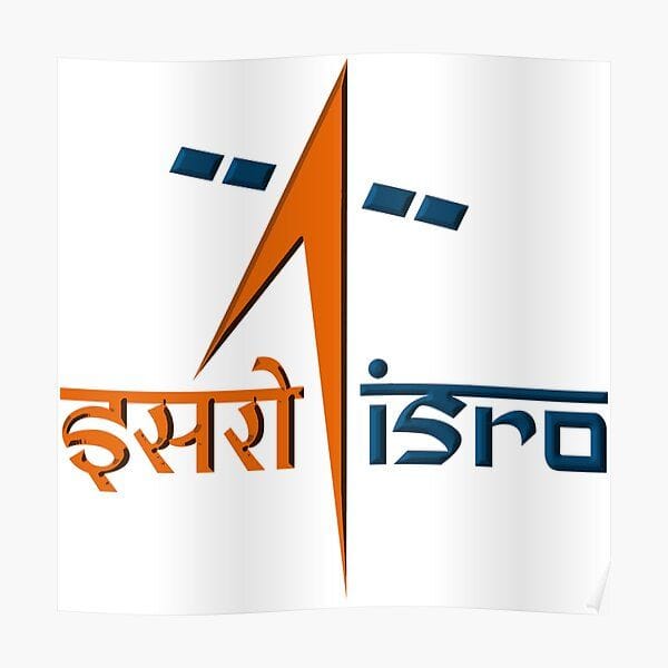 Indian Space Research Organization (isro) Logo Premium Matte Vertical Poster