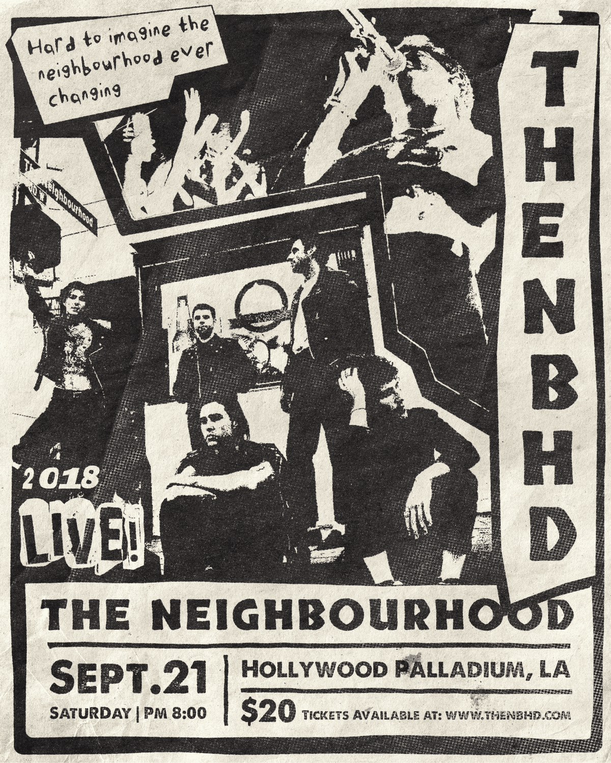 The Neighbourhood Punk Retro Vintage Concert Poster