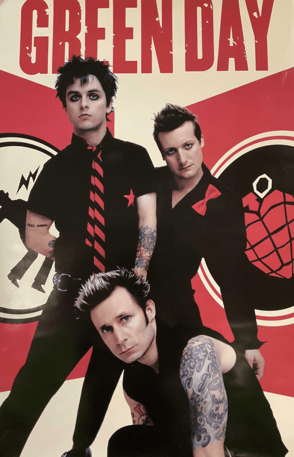 Lot - Vintage 2004 Green Day Poster & Concert Tickets