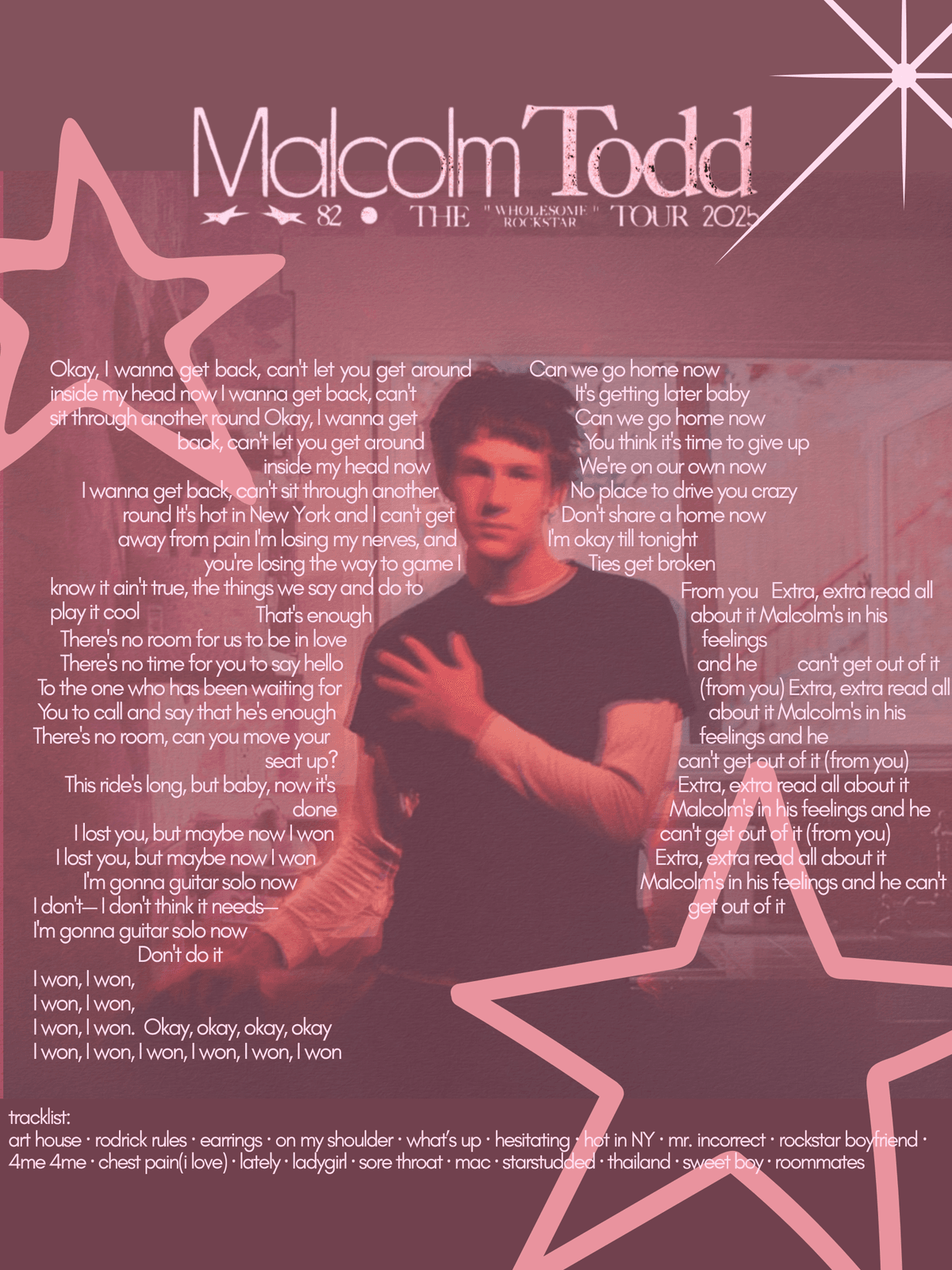 malcolm todd poster + lyrics