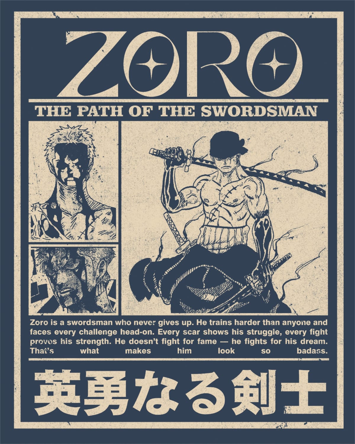 Zoro — The Path of the Swordsman Poster Design