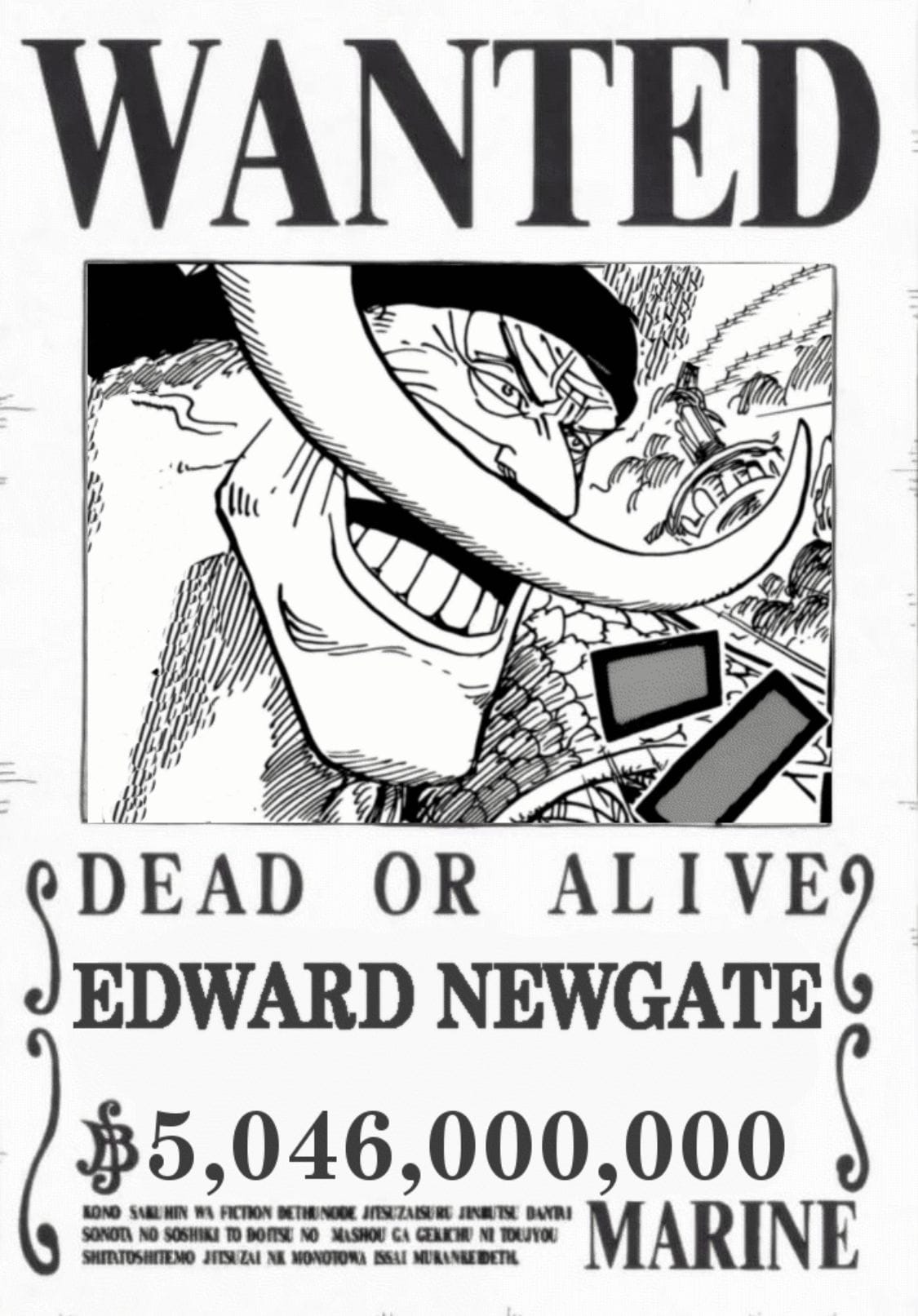 Whitebeard  Bounty 5,046,000,000