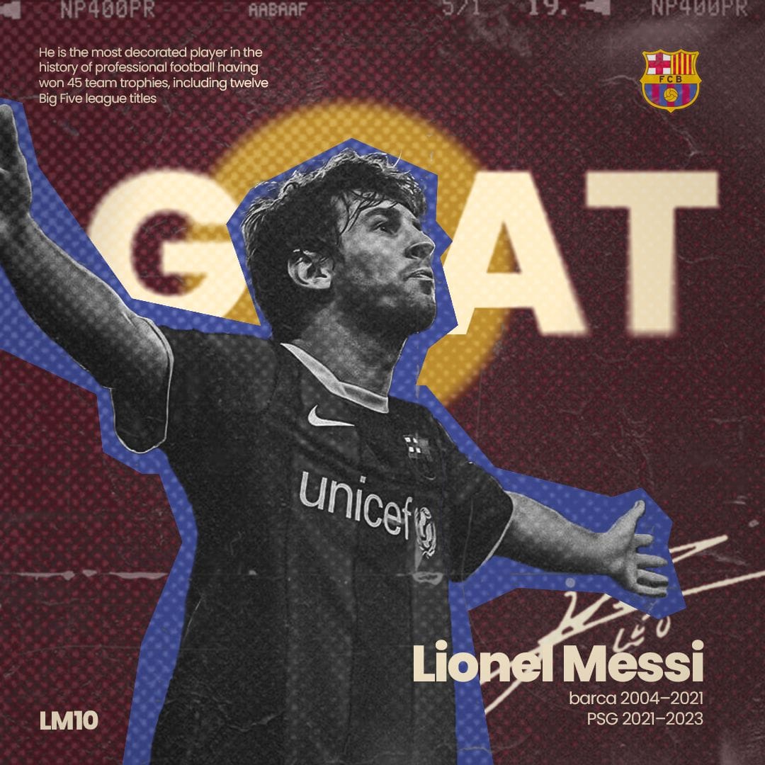 Messi Poster, Goat