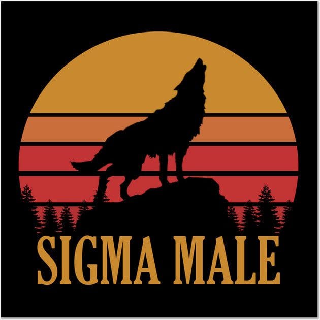Sigma Male Vintage Poster