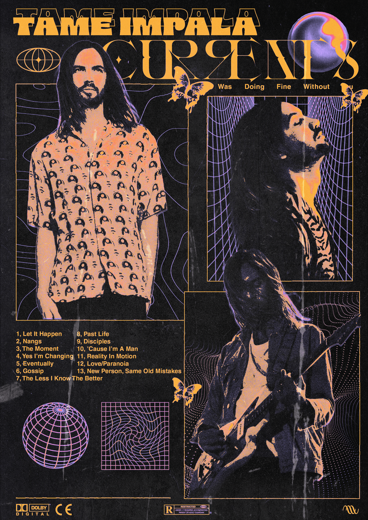 Tame Impala Currents Poster