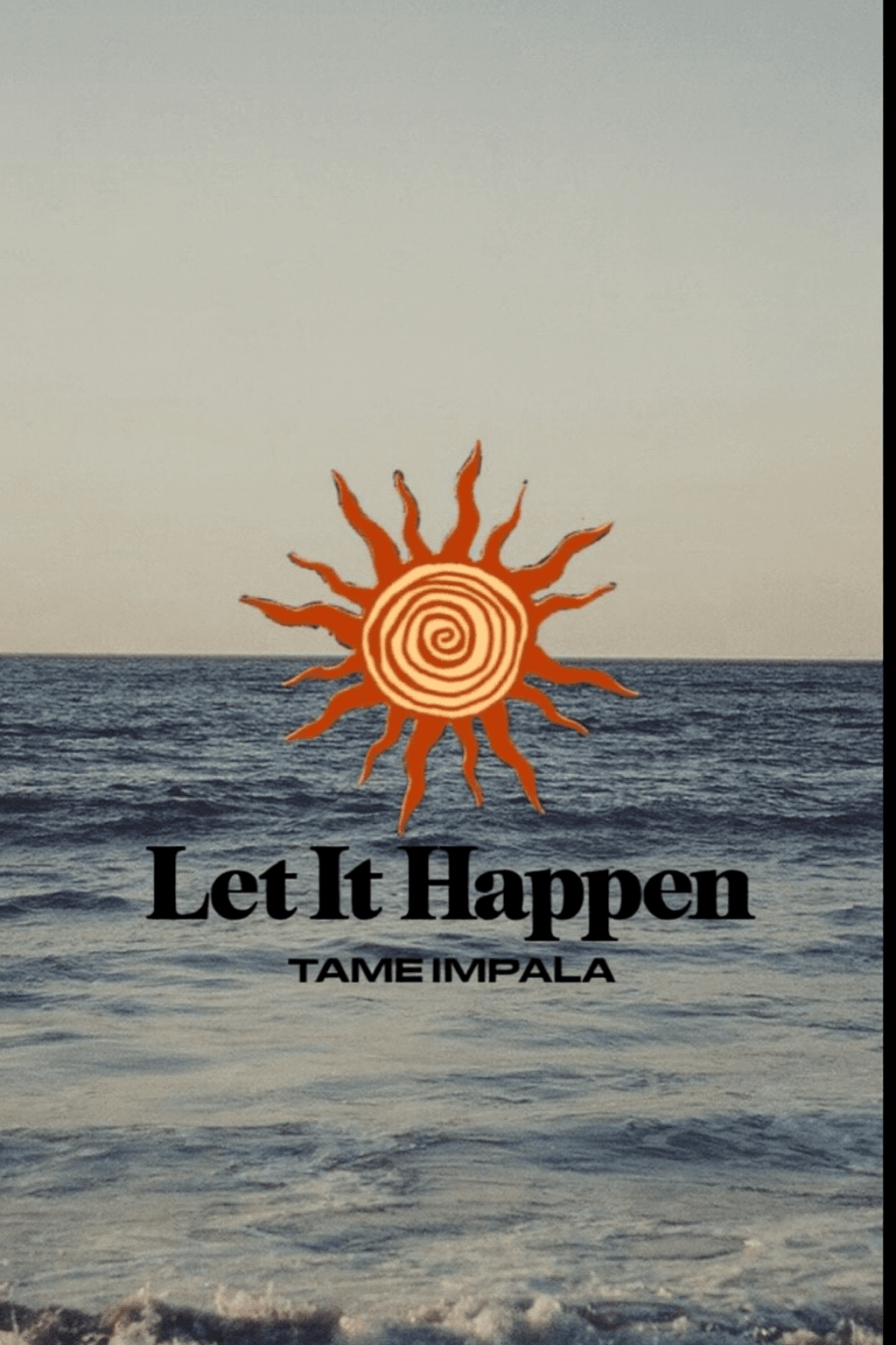 Let it happen by Tame Impala poster beach