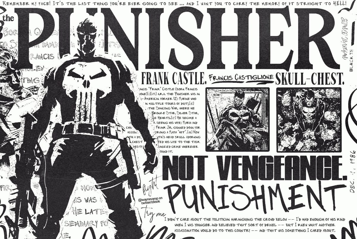 THE PUNISHER, FRANK CASTLE BANNER. — BY WAYNEVAMP.