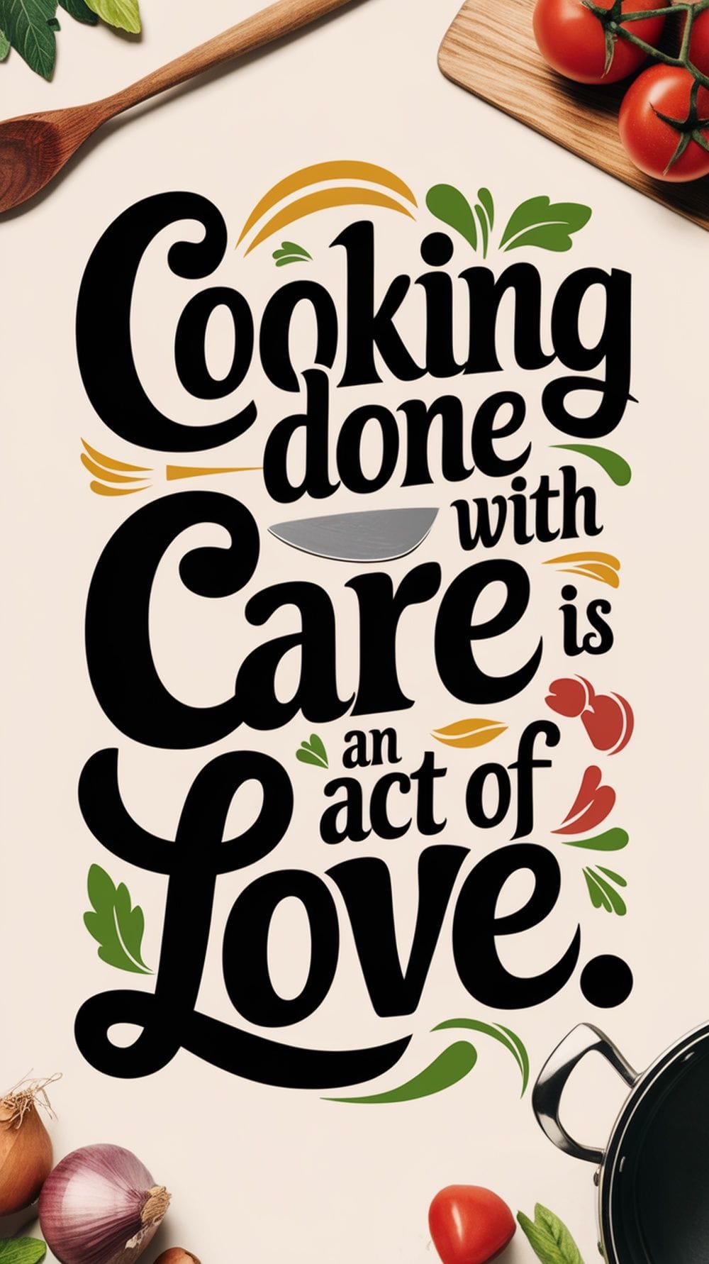 "Cooking done with care is an act of love."