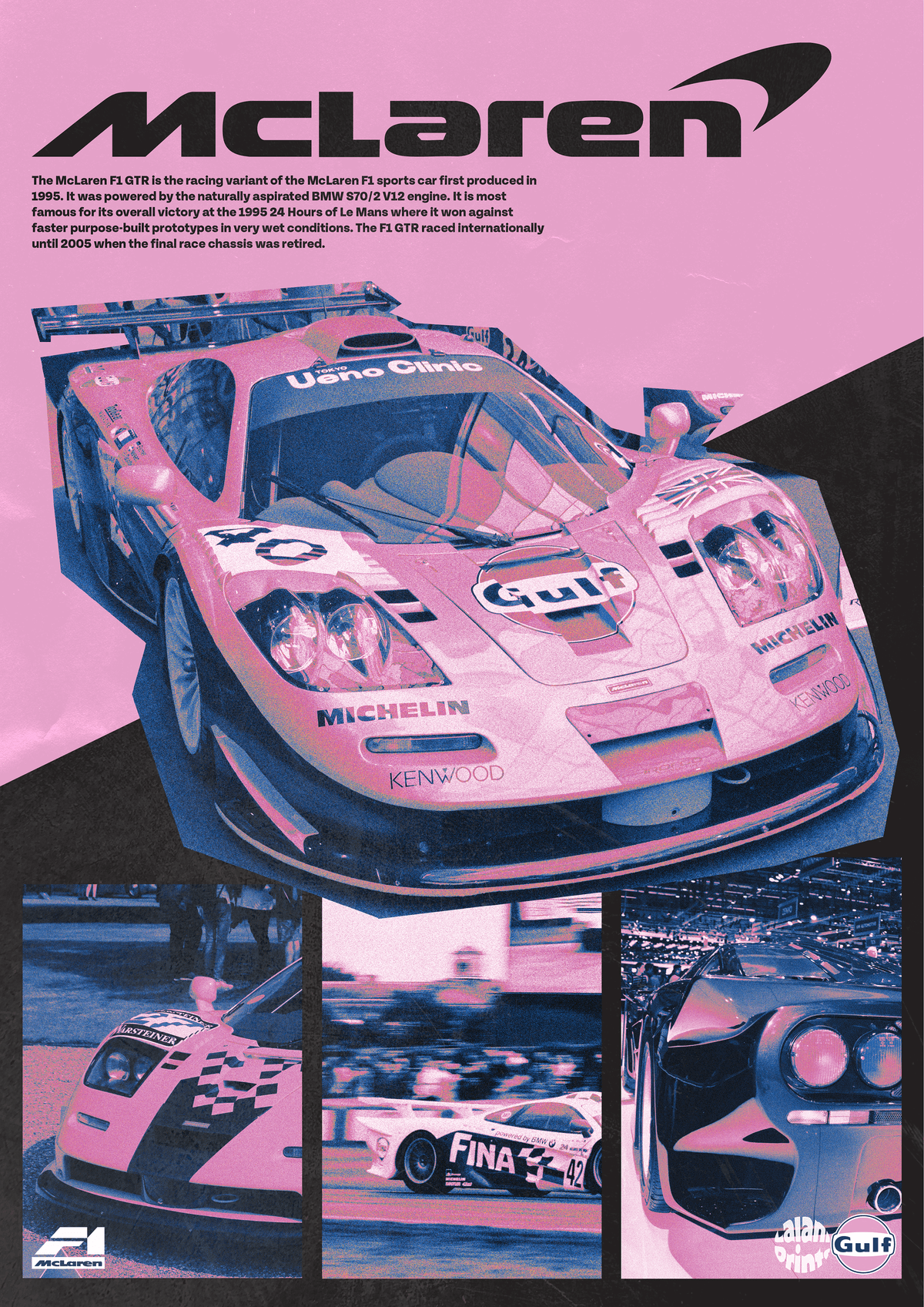 Mclaren f1 Gtr Longtail Poster