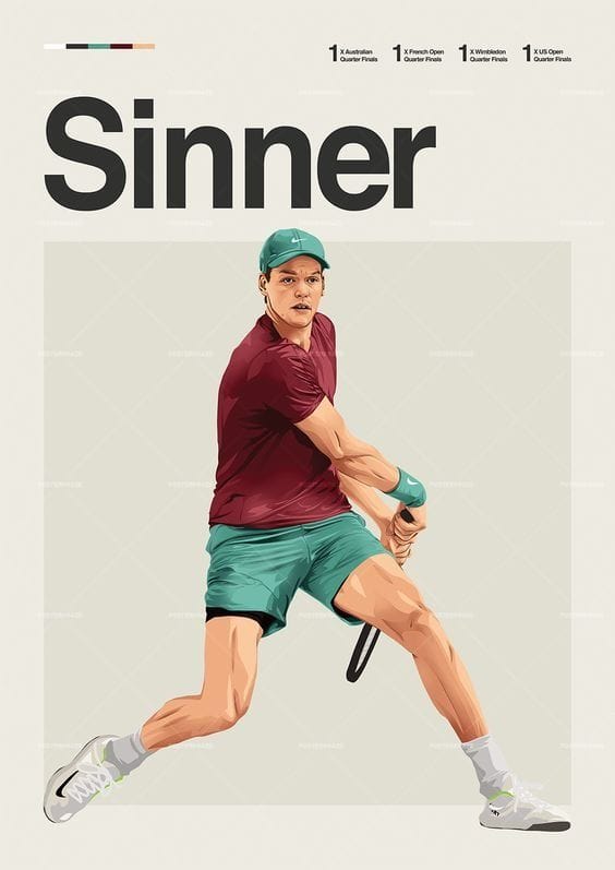Jannik Sinner poster