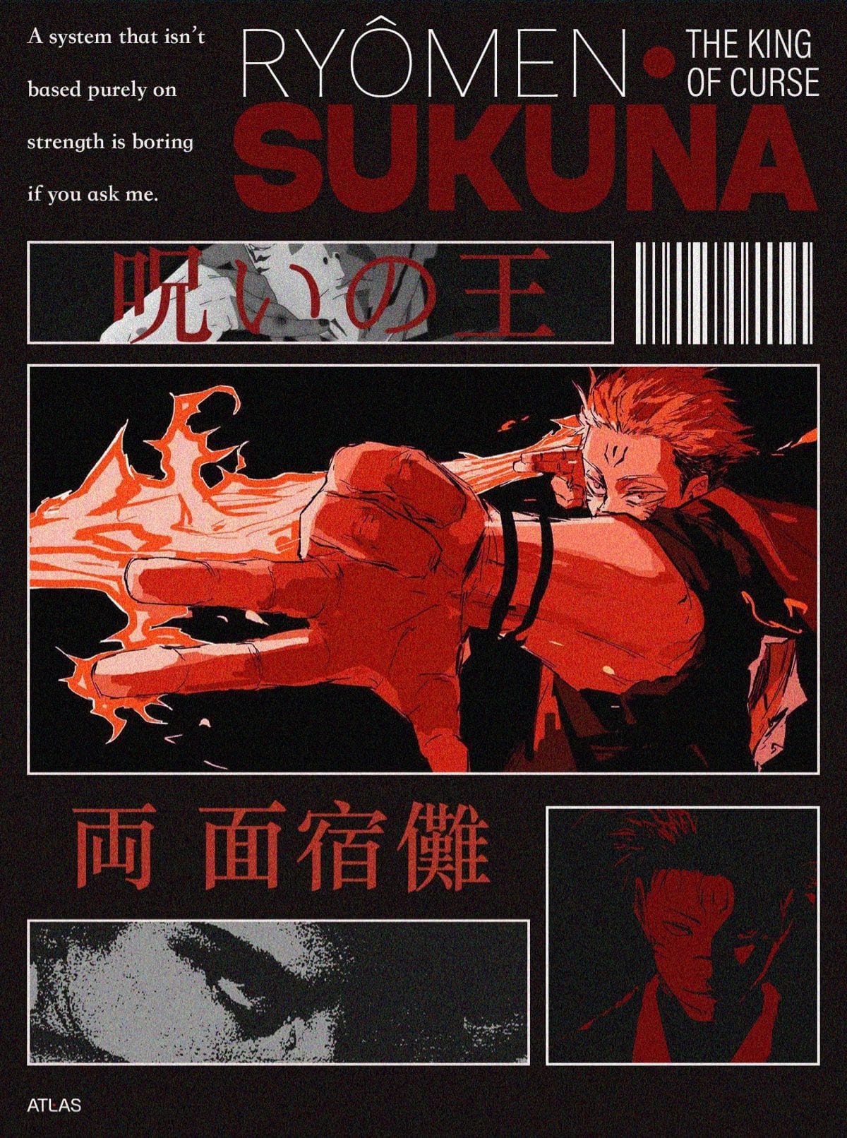 Poster - Ryômen Sukuna - Jujutsu kaisen