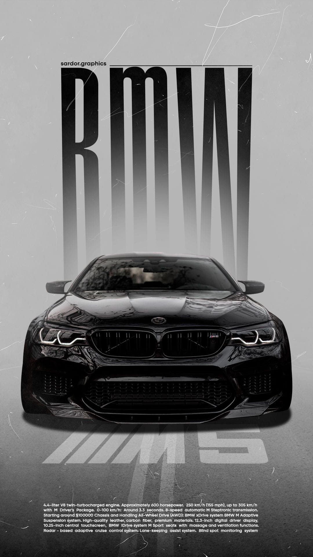 BMW M5 design poster