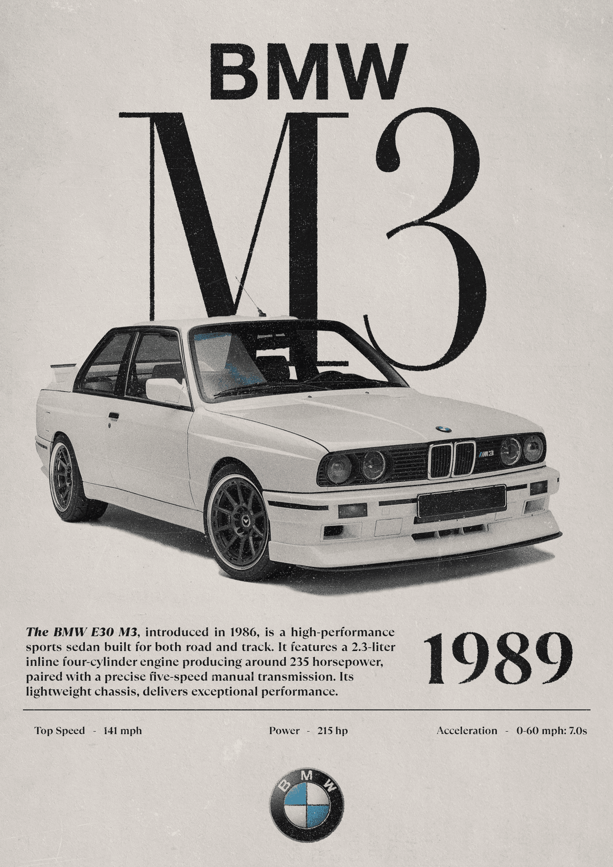 BMW M3 Poster