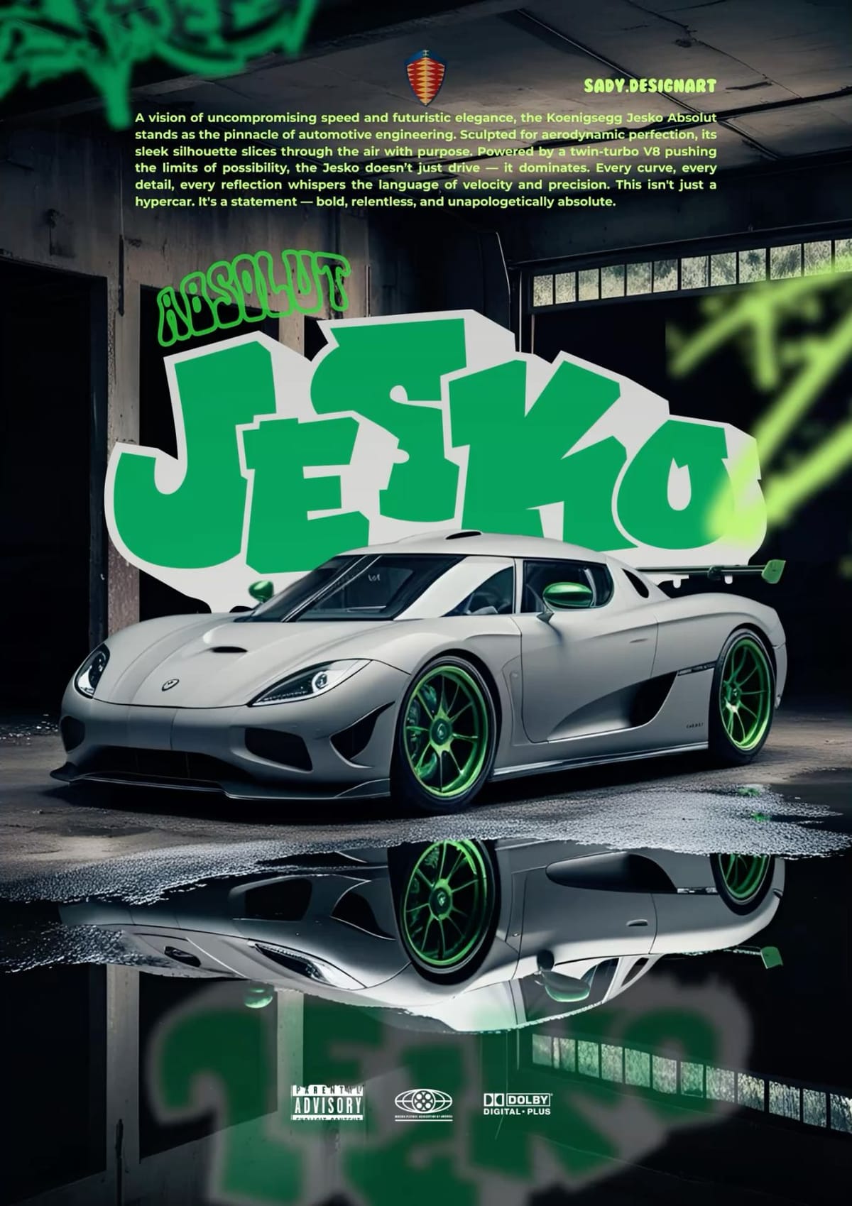 CAR POSTER DESIGN - JESKO ABSOLUT 🔥