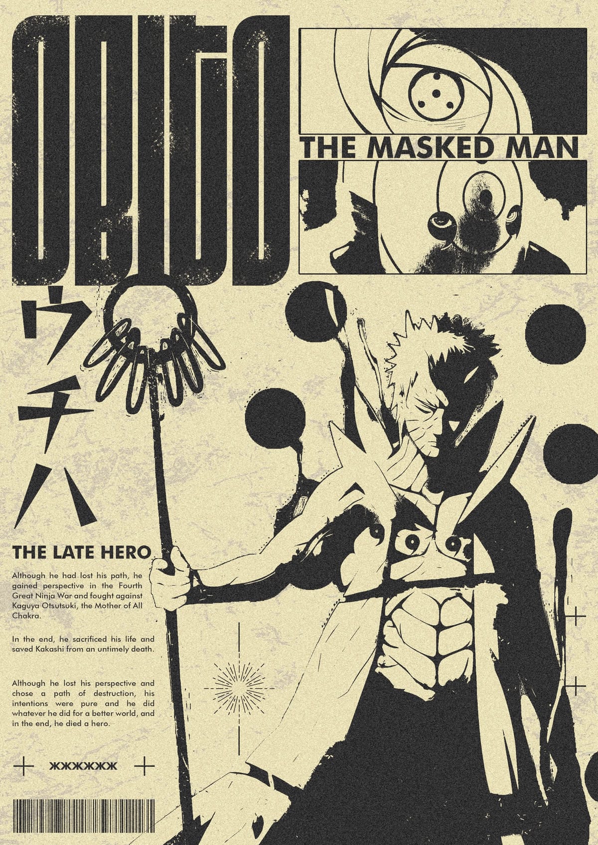 OBITO - Brutalism Poster Design