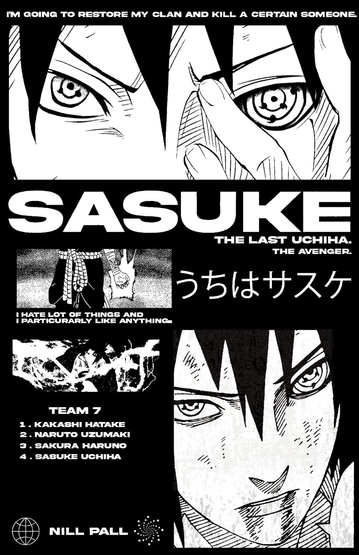 sasuke uchiha poster