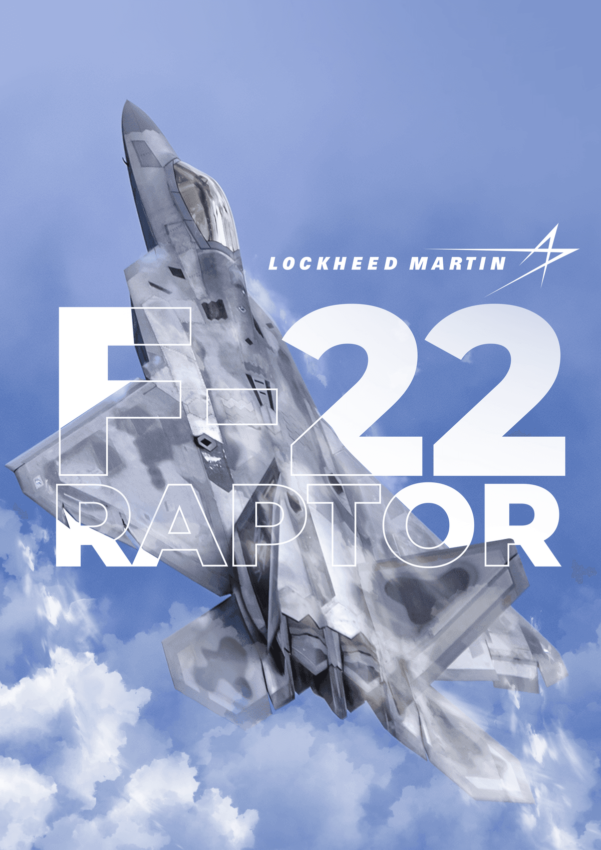 F-22 Raptor poster, A3 size