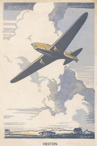 Art Print: Heston Low-Wing Monoplane for Private Aviation : 18x12in