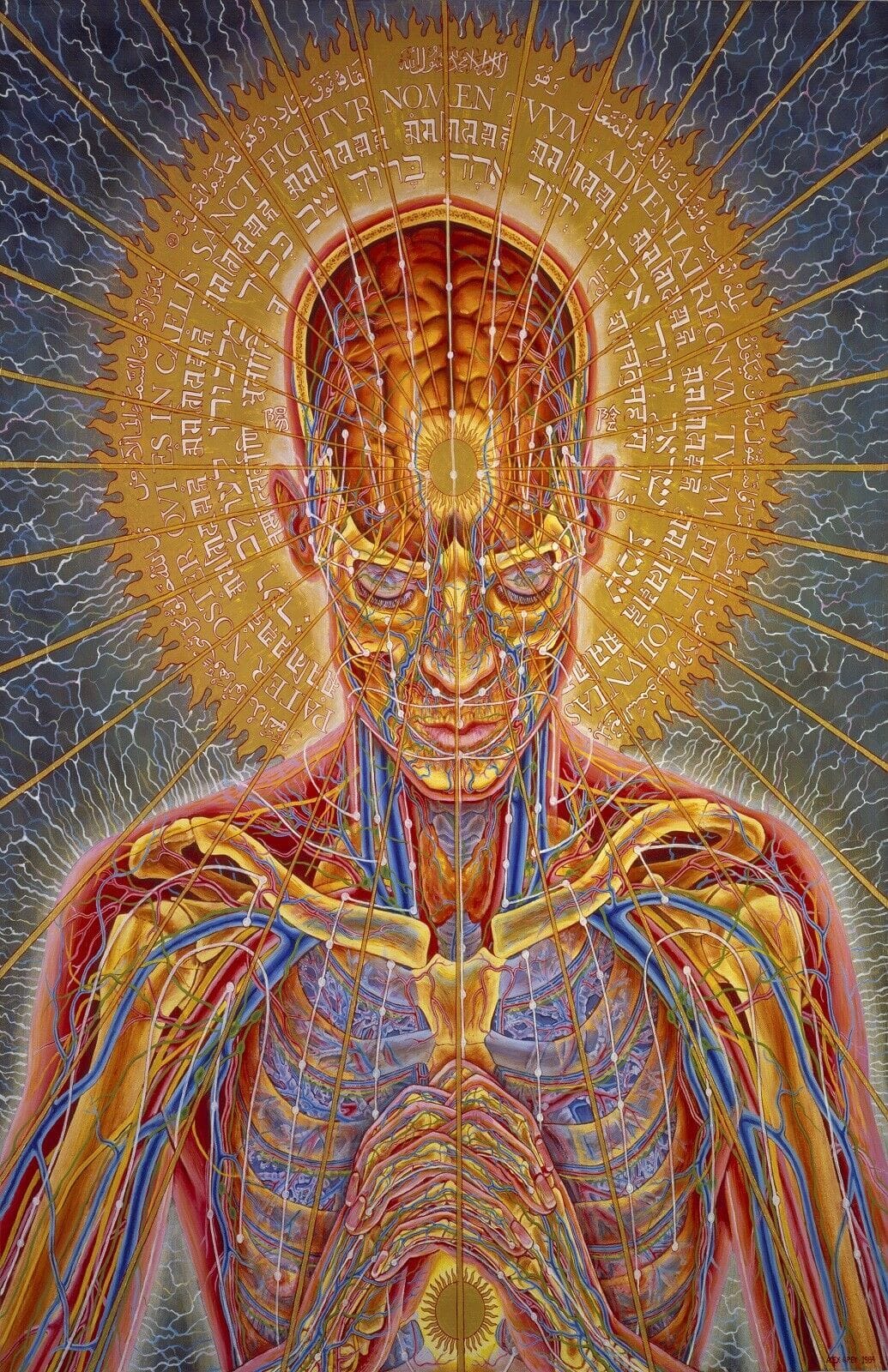 Alex Grey Psychedelic Art Poster Print T1432  | eBay