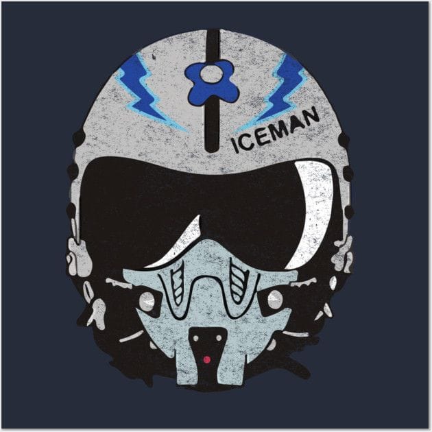 Iceman - Vintage Helmet Poster