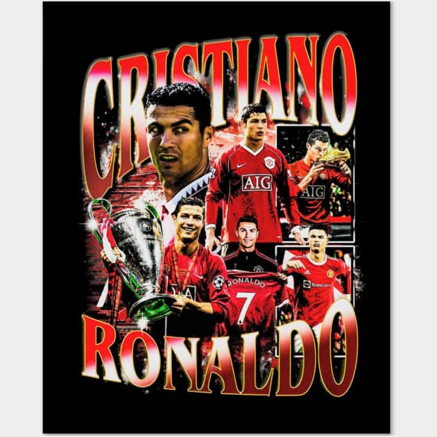 Cristiano Ronaldo Retro Bootleg Poster