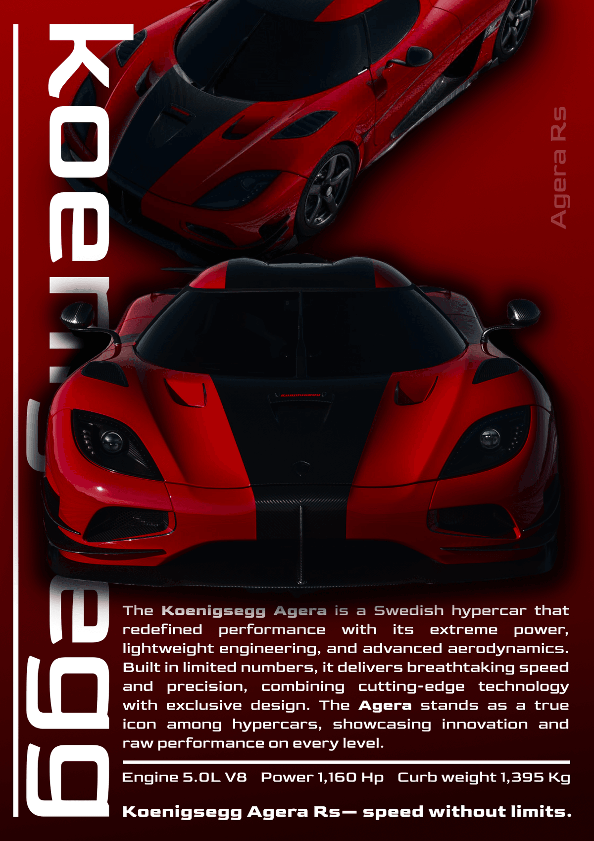 Постер Koenigsegg Agera Rs