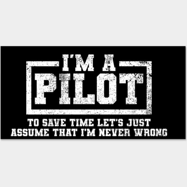 Pilot Aviator Aviation Poster