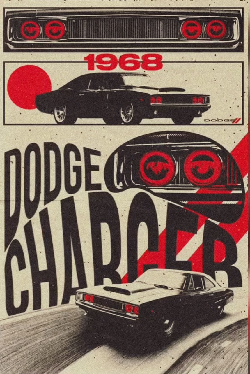 90s vintage poster