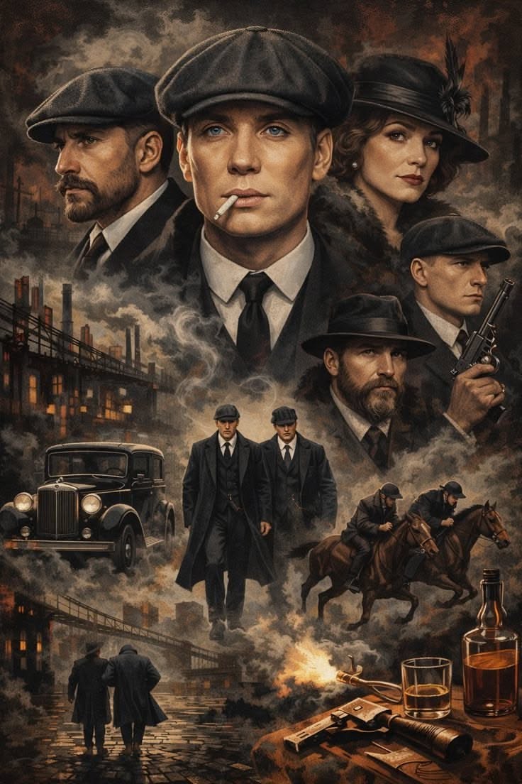 The Shelby Empire | Peaky Blinders Vintage Poster Art 🥃🎬