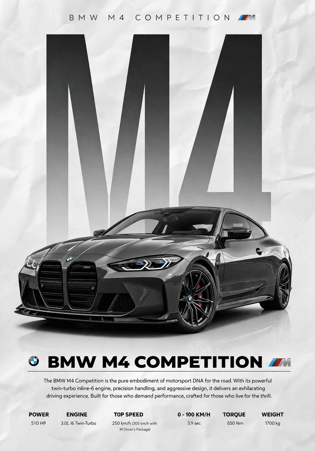 BMW M4 Poster