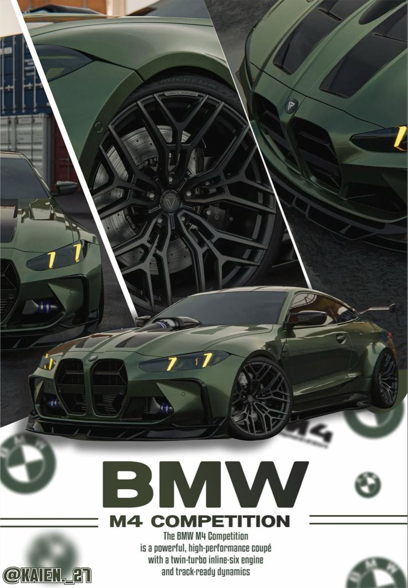 Bmw m5 competition poster