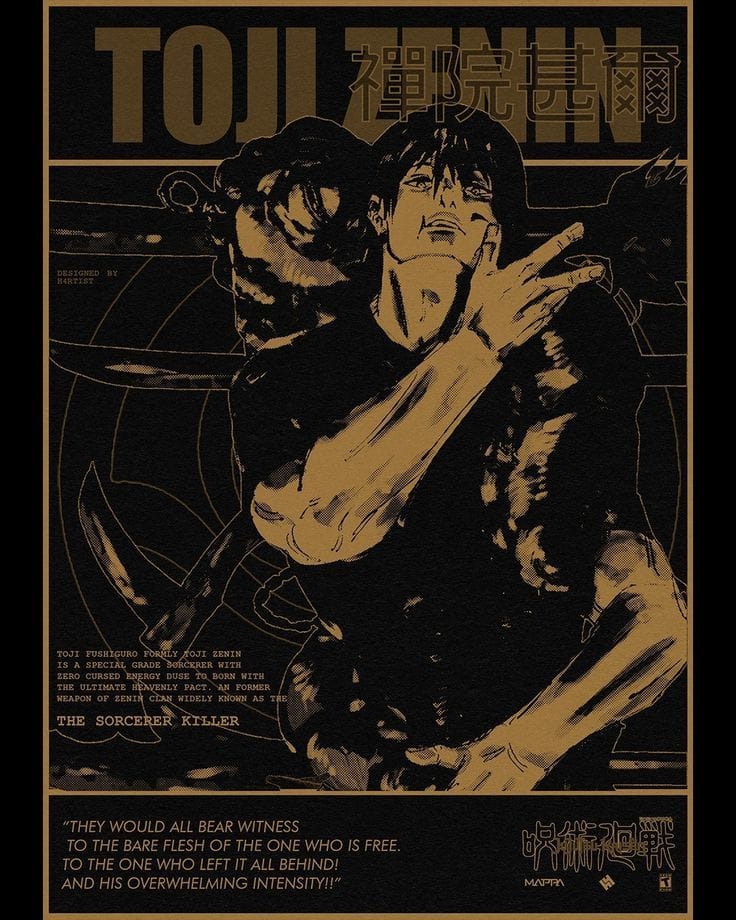 Toji Fushiguro poster