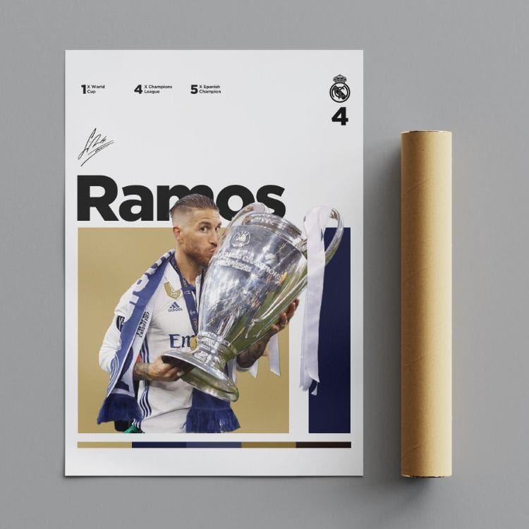 Sergio Ramos Real Madrid Poster