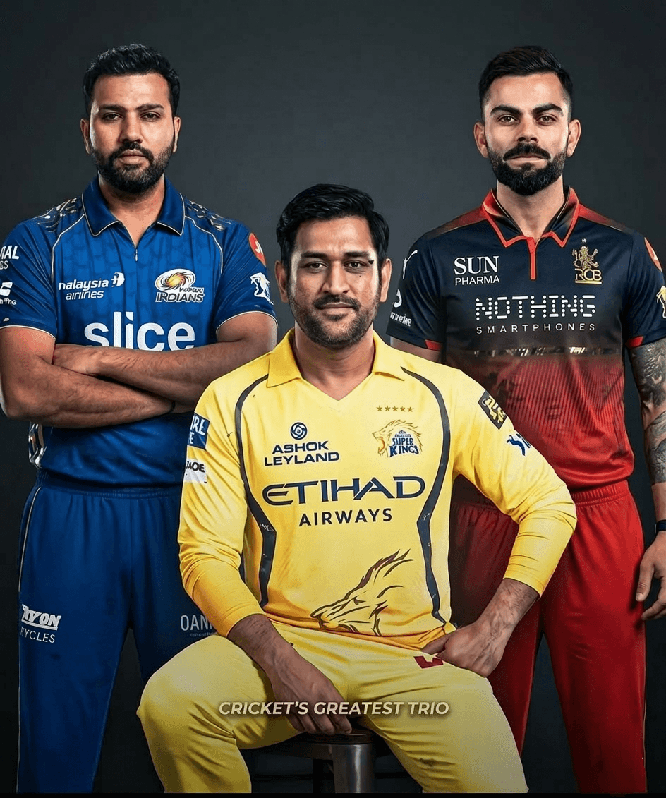 GOAT Trio of Cricket 🐐🔥 | Dhoni, Rohit & Kohli Legacy
